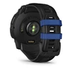 Išmanusis laikrodis Garmin Instinct 3, 50 mm, AMOLED, Juodas su juodu / mėlynu dirželiu