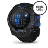 Išmanusis laikrodis Garmin Instinct 3, 50 mm, AMOLED, Juodas su juodu / mėlynu dirželiu