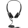 Jabra Engage 40 MS Stereo Inline Link Laidinės ausinės, USB-C/USB-A, Juoda