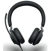 Laidinės ausinės su mikrofonu Jabra Evolve2 40 SE Calls/Music USB Type-A, Juoda