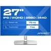Monitorius JAPANNEXT 68,6 cm JN-IPS27WQHDR-C65W-FLD-T HDMI/DP Touch WQHD