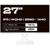 Monitorius JAPANNEXT 68,5 cm JN-IPS270WQHD75F-C65W-HSP-W HDMI/DP WQHD