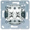 Dvigubas jungiklis be fiksacijos JUNG 539 U, 10A, 250V~