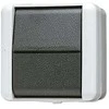 JUNG 807 W - Rocker switch - Wired - Juodas,Baltas - Thermoplastic - IP44 - 250 V