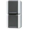 Jung 822 W AP/WD-Doppel-Steckdose senkrecht