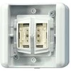 Jung 8472.01LEDW KNX Taster BA 2fach WG -Tasterstellung
