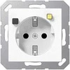 Jung A5520.30WW FI-SCHUKO Steckdose (RCD) 16A 250V m.Berührungsschutz alpinweiß