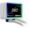 Asrock Challenger Baltas 360 Digital procesoriaus skysčio aušinimo komplektas 12 cm