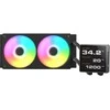 Universalus CPU skysčio aušintuvas Cougar Poseidon Vistek Pro 240, ARGB, 120 mm ventiliatoriai, 700–2500 aps./min., Juodas