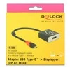 Adapteris USB Delock USB-C - DisplayPort Juodas (63312)
