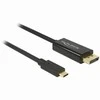 DELOCK Cable USB Type-C male > Displayport male (DP Alt Mode) 4K 60 Hz 1 m juodas