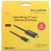 Kabelis Delock 85258 USB Type-C male>HDM