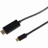 Kabelis USB Alcasa USB-C - HDMI 1 m Juodas (10-56025)