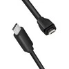 Kabelis USB LogiLink USB-C - microUSB 0.5 m Juodas (CU0196)