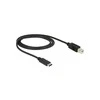 DELOCK Cable USB Type-C 2.0 vyriškas > USB 2.0 Type B kištukas 1 m juodas