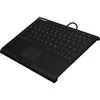 Klaviatūra „KeySonic Super-Mini-TAS“ jutiklinė planšetė, B formos lemputė, juoda, KSK-3211ELU(DE)
