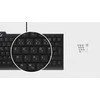 KeySonic KSK-5010ELC (DE) klaviatūra Dom USB QWERTZ Niemiecki Juodas