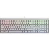 CHERRY MX 2.0S, Gaming-klaviatūra - baltas, DE-išdėstymas, Cherry MX Brown
