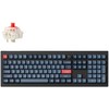 Keychron V6 Max, Gaming-klaviatūra - juodas/bluegray, DE-išdėstymas, Gateron Jupiter Raudona, Hot-Swap, RGB