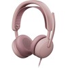 Logitech Zone su laidu 2 skirta Business, su laidu, 20 - 20000 Hz, Calls/Music, 223.5 g, Ausinės, Rose
