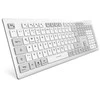 Klaviatūra Sharkoon OfficePal K30W DE išdėstymas Rubberdome wei