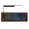 Klaviatūra Sharkoon SKILLER SGK50 S2 Wood PBT holz/juodas US-išdėstymas Gateron G Pro 3.0
