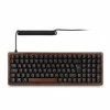 Klaviatūra Sharkoon SKILLER SGK50 S2 Wood PBT (holz/juodas, UK-išdėstymas, Gateron G Pro 3.0 Geltona)