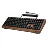 Klaviatūra Sharkoon SKILLER SGK50 S2 Wood PBT(holz/juodas, ES-išdėstymas, Gateron G Pro 3.0 Geltona)