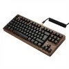 Klaviatūra Sharkoon SKILLER SGK50 S3 Wood PBT(holz/juodas, ES-išdėstymas, Gateron G Pro 3.0 Geltona)