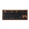 Klaviatūra Sharkoon SKILLER SGK50 S4 Gen2 Wood PBT(holz/juodas, IT-išdėstymas, Gateron G Pro 3.0 Geltona)