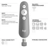 Logitech R500s lazerinis Presentation Remote Nuotolinio valdymo pultas, Mid Pilkas