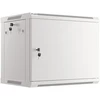 Lanberg 19" 9U 600x450 Wandgehäuse Metalltür (FlatPack) grau