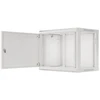 Lanberg 19" 9U 600x450 Wandgehäuse Metalltür (FlatPack) grau
