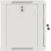 Lanberg 19" 9U 600x450 Wandgehäuse Metalltür (FlatPack) grau