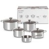 „Le Creuset“ 3 sluoksnių puodų rinkinys, 5 dalių, 5 dalių, iš nerūdijančio plieno