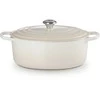 Virtuvės Indai - Le Creuset Signature Keptuvė 6.3L Ketaus Emaliuota Ovali 31cm Meringue