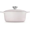 Le Creuset Signature ketaus apvalus troškintuvas 24 cm apvalkalu rožinė