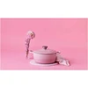 Le Creuset Signature Puodas round 24 cm shell pink