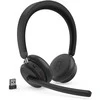 Lenovo Dual-Mode Belaidės ANC Ausinės 6550 (USB-A, Teams) | 4XD1S19777 | Su mikrofonu | Bluetooth | Juodas