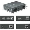 Level One System przekazu sygnału AV LevelOne LevelOne HDMI over Cat.5/6 Extender kit 4K, 100m juodas