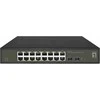 Šakotuvas Level One „LevelOne“ jungiklis „LevelOne GES-2118“ tinklo nuorodos, valdomos L2 Gigabit Ethernet (10/100/1000) Juoda