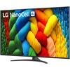 LG NanoCell AI 65NANO81A6A 165,1 cm (65") 4K Ultra HD išmanusis televizorius su „Wi-Fi“ Juodas