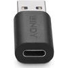 Adapteris - LINDY USB 3.2 Type A į C Adapteris, Juodas