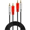 Kabelis Lindy RCA (Cinch) x2 - RCA (Cinch) x2 5m juoda (35663)