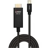 Adapteris - LINDY Mini DisplayPort į HDMI Kabelis, 4096x2160@60Hz, 3 m, Juodas
