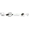 USB Prailginimas - LINDY USB 2.0 Cat.6 Prailginimas, 480Mbps, 50 m, Juodas