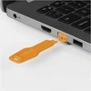 Tinklo Priedas - LINDY RJ45 Prievado Blokatorius 10 vnt. + 1 Raktas, ABS Oranžinis