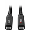USB Laidas - LINDY USB 3.2 10Gbps ir DP 1.4 Type C Hibridinis Kabelis (4 juostos), 10Gbps, 4K144Hz, 60W, 10 m, Juodas