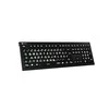 Klaviatūra LogicKeyboard XL-Print Astra 2 Baltas on Juodas DE (PC)