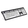 Klaviatūra LogicKeyboard XL-Print Juodas on Baltas DE (PC/Nero)